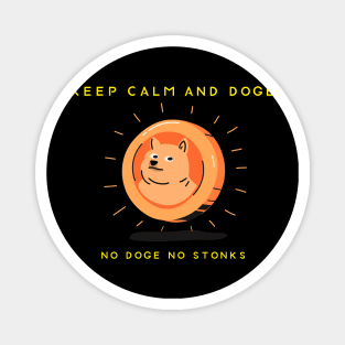 Keep Calm & Dogecoin 05 Magnet